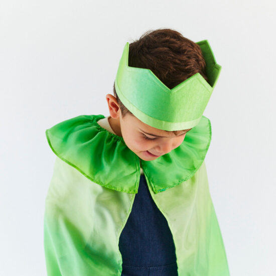 Reversible silk Waldorf birthday crown willow in the wind Sarah's Silks