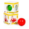 Handmade wooden sensory baby toy Musical ball red green SINA Spielzeug