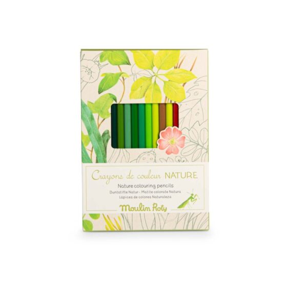 Colouring pencils nature theme Moulin Roty