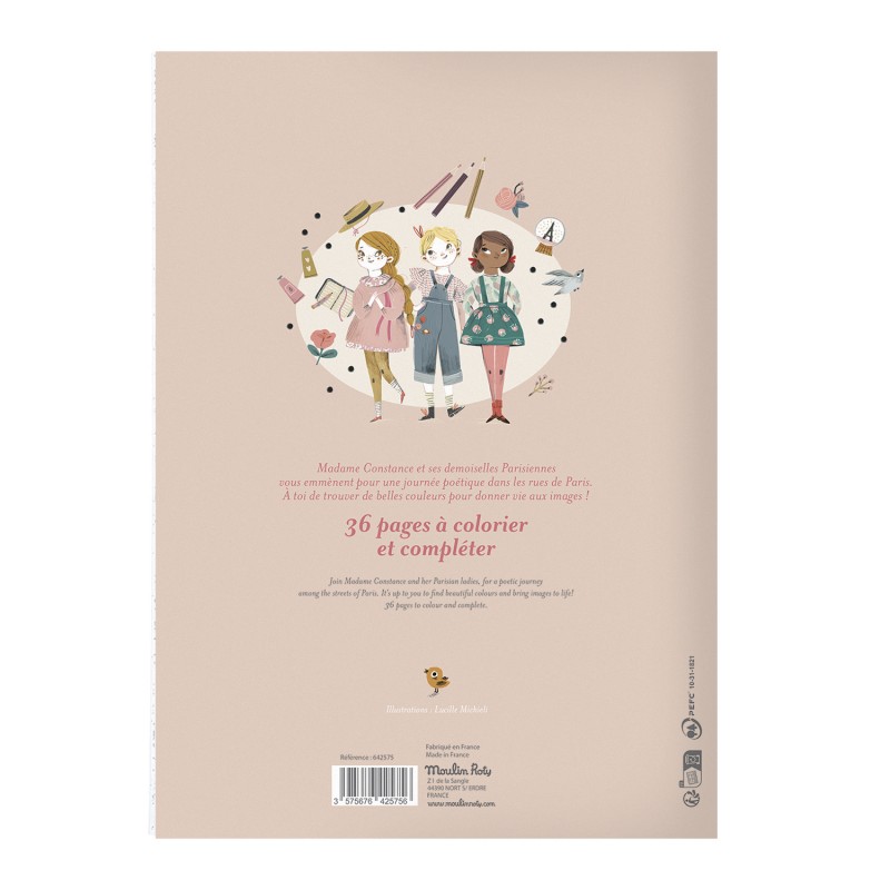 Les Parisiennes colouring book Moulin Roty