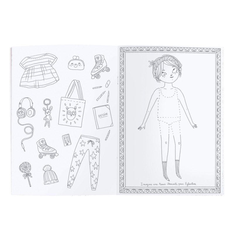 Les Parisiennes colouring book Moulin Roty