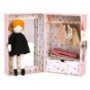 Mademoiselle Blanche's little wardrobe suitcase and doll Moulin Roty