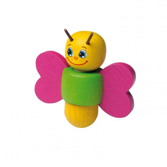 Motor skills toy Wooden butterfly screw-turning game Erzi
