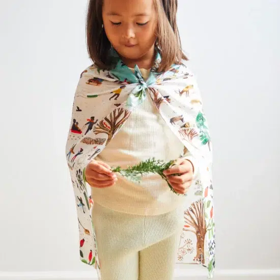 Playsilk seek & find snowy day Sarah's Silks