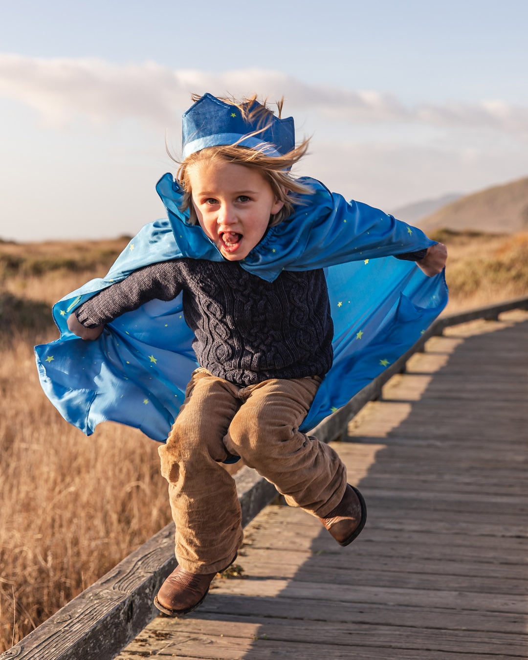 Waldorf inspired silk cape starry night Sarah's Silk