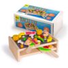 Wooden raclette set realistic wooden play food Erzi
