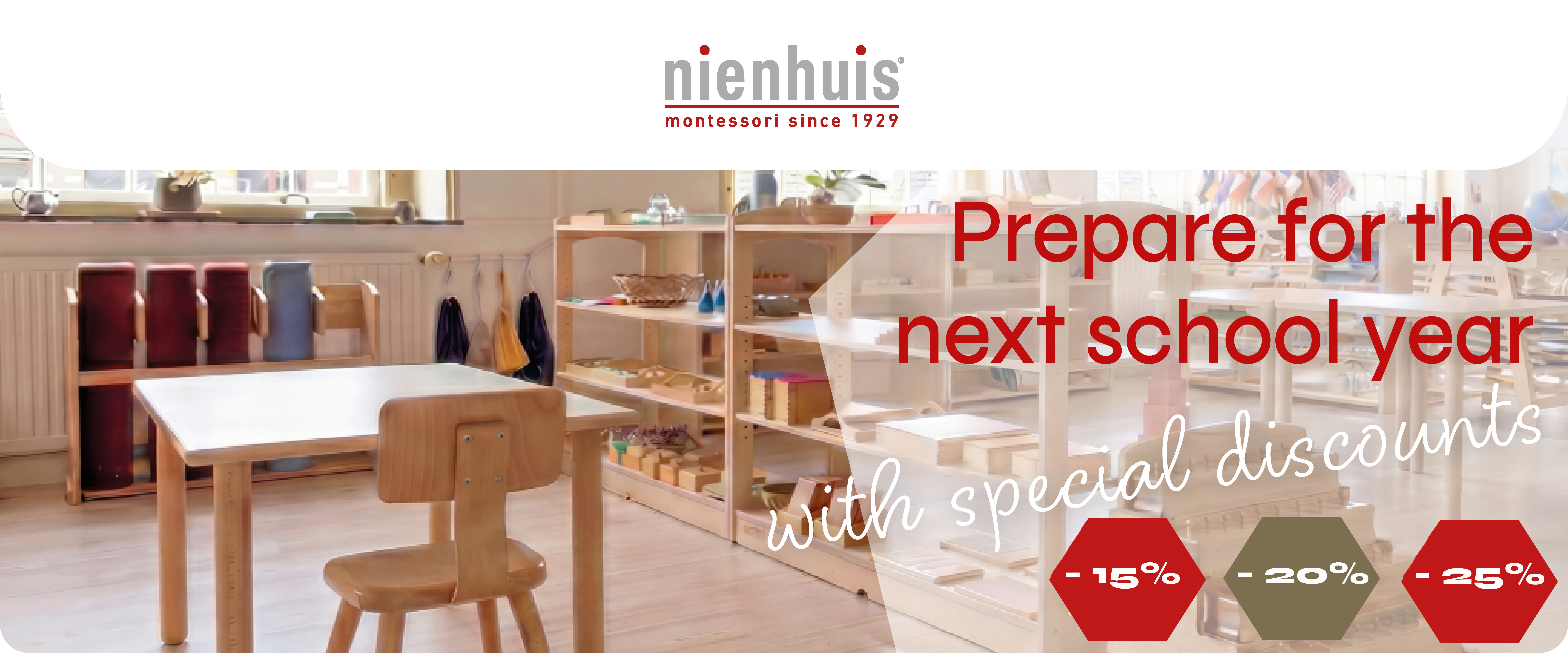 Nienhuis summer discounts Montessori materials